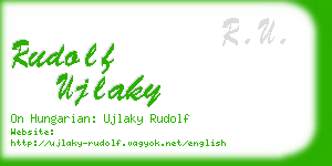 rudolf ujlaky business card